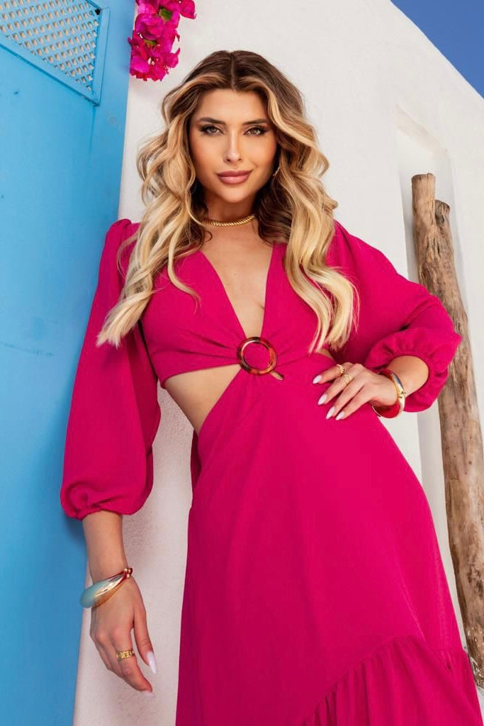 Magenta Maxi Dress