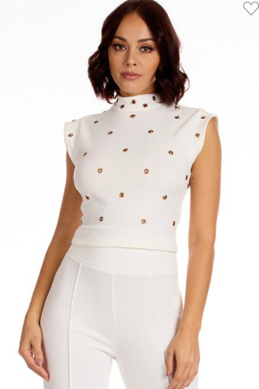 Victoria eyelet top