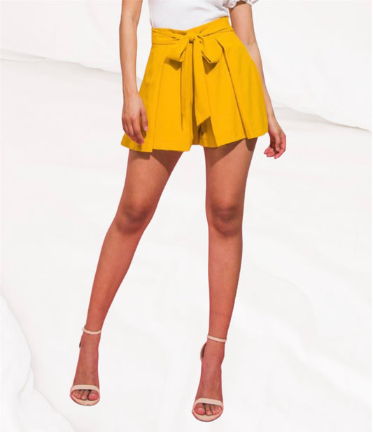 Mustard Woven Short